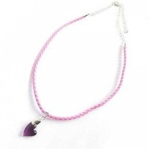 Collar con Cristal Swarovski en Baño de Oro 18K 