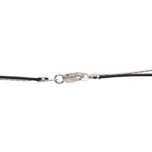 Collar con Crystals Swarovski en Plata 925 y Piel Jands 