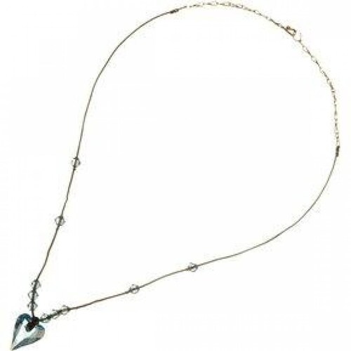 Collar con Crystals Swarovski en Piel y Aleación con Oro 18k. 