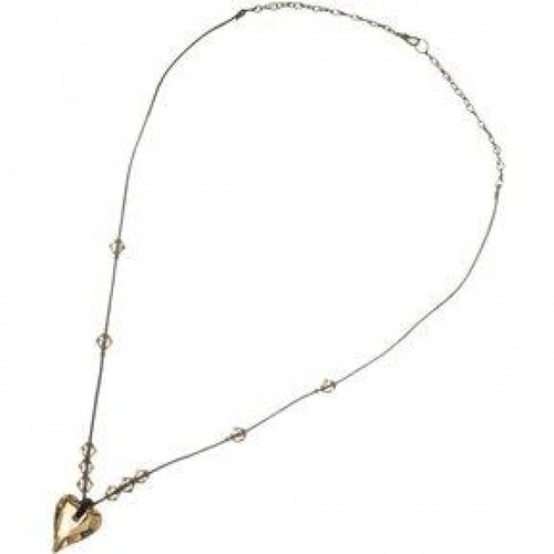 Collar con Crystals Swarovski en Piel y Aleación con Oro 18k. 