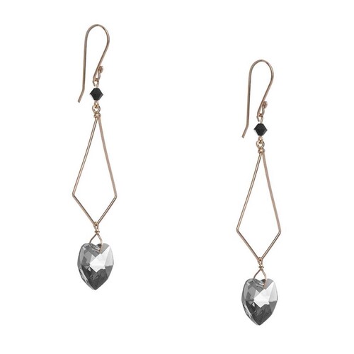 Aretes con Cristal Swarovski en Aleacion con Oro 18k Jands 