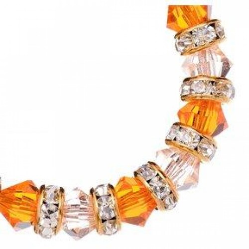 Arracadas con Cristal Preciosa en Aleación con Oro De 18k Jands Joyeria .