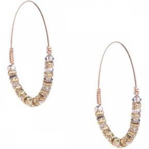 Arracadas con Cristal Preciosa en Aleación con Oro De 18k Jands Joyeria .