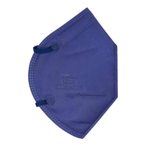 Kn95 Mascarillas Cubrebocas Lavables Caja10pz Colores Tomods Azul marino Azul Marino.