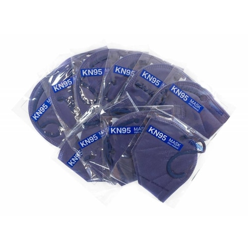 Kn95 Mascarillas Cubrebocas Lavables Caja10pz Colores Tomods Azul marino Azul Marino.