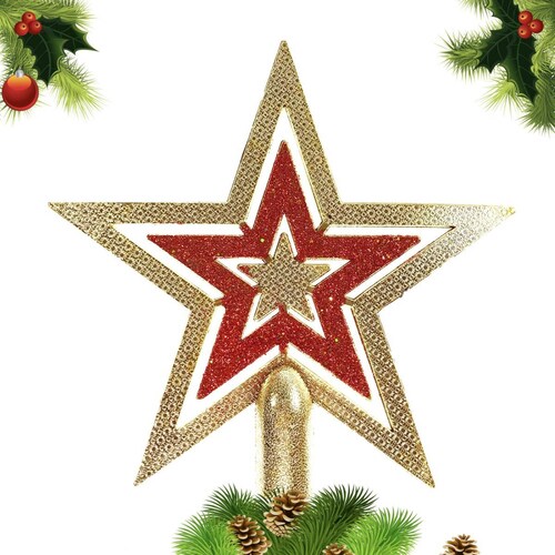 Estrella de Belen Navideña Para Arbol Navidad 14 cm 