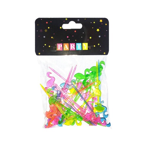 Palillos picadientes De Plastico para Coctel 300 pz 