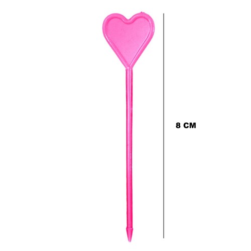 Palillos De Plastico Coctel Y Fiestas 250pzs A Elegir Diseño Corazon