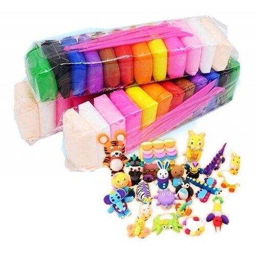 24 Fomi Moldeable Para Manualidades variedad de colores  Plastilina Antiestre .