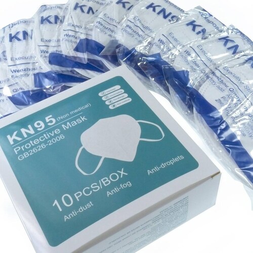 Kn95 Mascarillas Excelente Calidad Lavable Reusable Caja10pz 