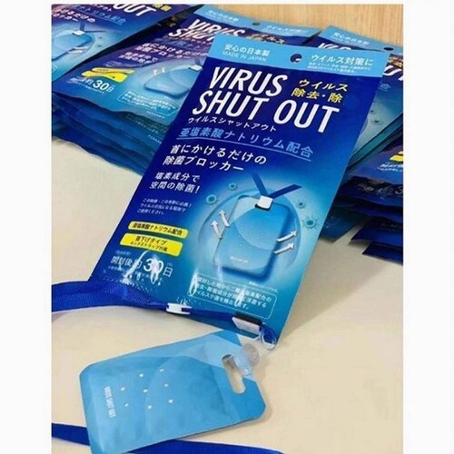 Tarjeta Sanitizante Virus Shut Out Card Anti Virus 20pz 