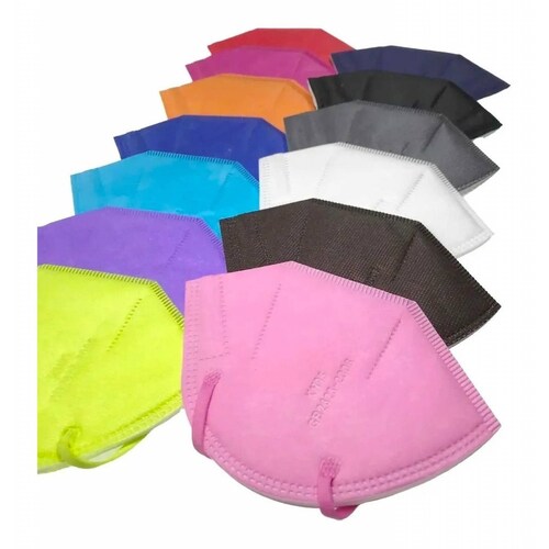 Kn95 Mascarillas Cubrebocas 50 Pzs Colores Tomods Calidad 