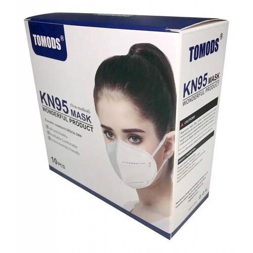 Kn95 Mascarillas Cubrebocas 50 Pzs Colores Tomods Calidad 