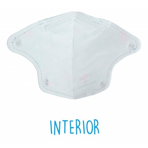 10 Cubrebocas kn95 Infantil Certificado, con 4 capas de protección, Edad sugerida 4 a 10 años. Mascarilla fabricada en  polipropileno, algodon y elástico, desechable.