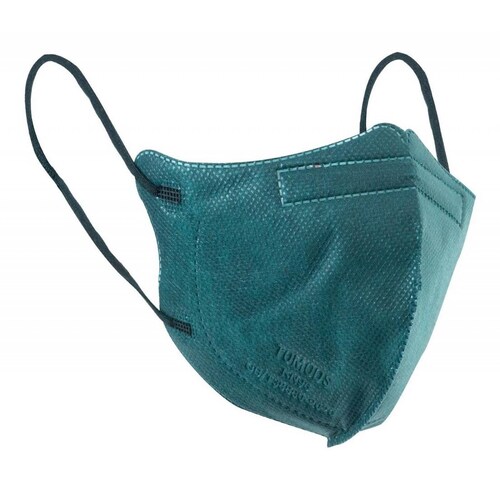 Kn95 Mascarillas Cubrebocas Infantil Caja10pz Colores Tomods Verde oscuro.