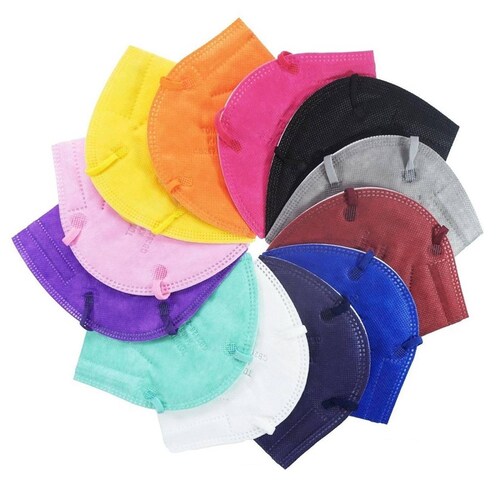 12 Cubrebocas Kn95 Tomods Certificado Con 4 Capas De Protección Para Adulto. Mascarilla Fabricada En Polipropileno, Algodón Y Elástico, Desechables.