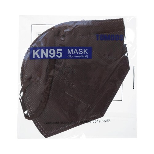 Cubrebocas Kn95 Tomods Mascarillas Certificados Caja 10 Pzs Café Cafe.