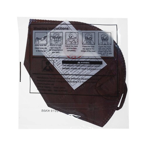 Cubrebocas Kn95 Tomods Mascarillas Certificados Caja 10 Pzs Café Cafe.
