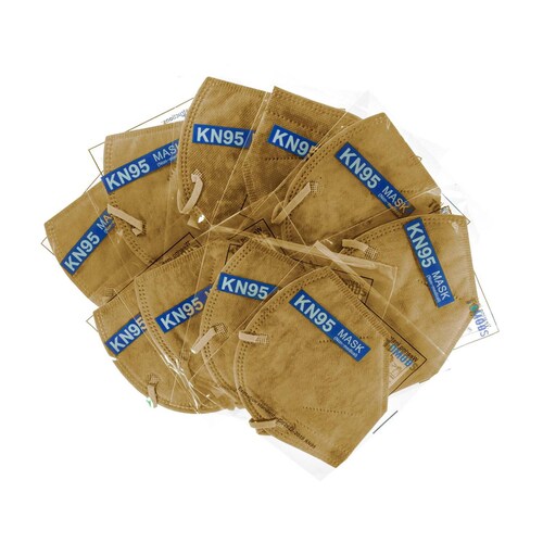 Cubrebocas Kn95 Tomods Mascarillas Certificados Caja 10 Pzs Dorado.
