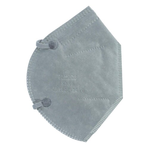 Cubrebocas Kn95 Tomods Mascarillas Certificados Caja 10 Pzs Gris Claro.
