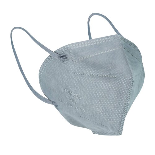 Cubrebocas Kn95 Tomods Mascarillas Certificados Caja 10 Pzs Gris Claro.