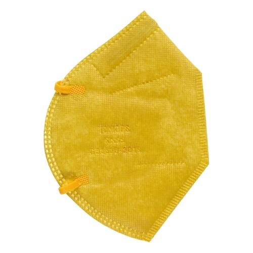 Cubrebocas Kn95 Tomods Mascarillas Certificados Caja 10 Pzs Mostaza.