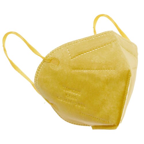 Cubrebocas Kn95 Tomods Mascarillas Certificados Caja 10 Pzs Mostaza.