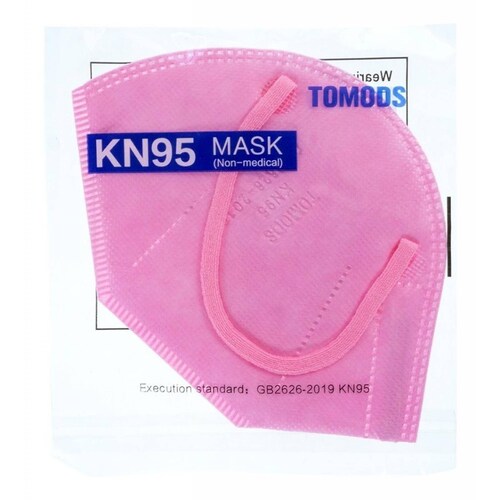 Kn95 Mascarillas Cubrebocas Lavables 13 Pzs Colores Tomods Rosa claro.