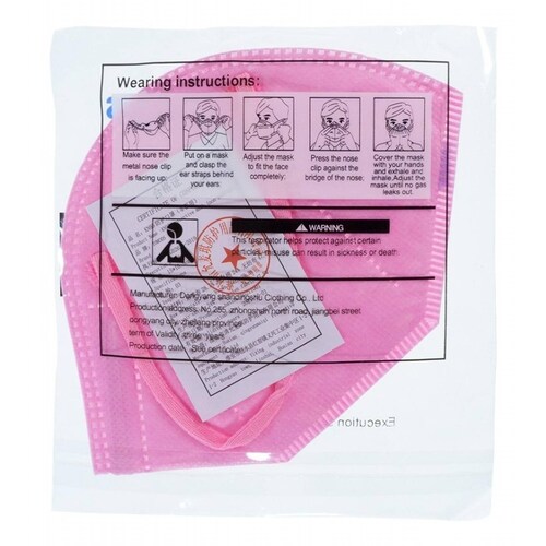 Kn95 Mascarillas Cubrebocas Lavables 13 Pzs Colores Tomods Rosa claro.