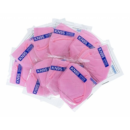 Kn95 Mascarillas Cubrebocas Lavables 13 Pzs Colores Tomods Rosa claro.