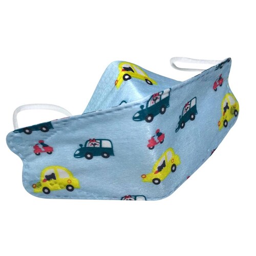 Cubrebocas Kf94 Infantil Mascarillas De Colores 15 Pzs Azul Carritos