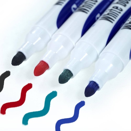 Marcador Para Pizarrón Blanco Bic Marker 4 Pz Con Borrador 
