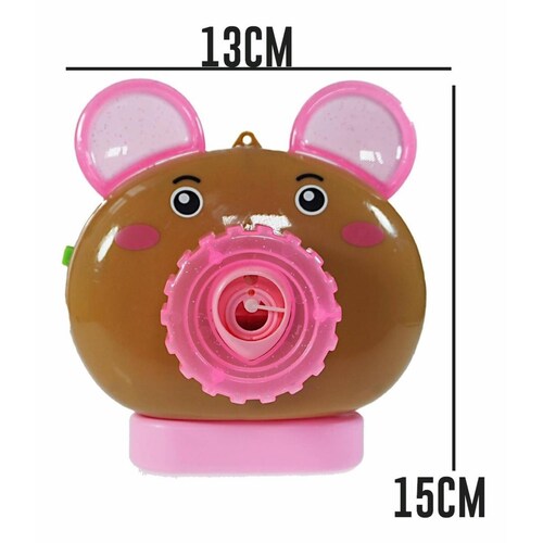 Cámara De Burbujas Juguete Para Hacer Burbujas Burbujero 1pz Oso