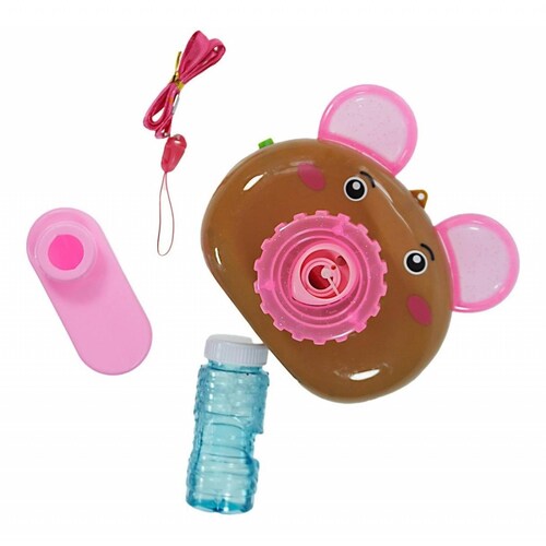 Cámara De Burbujas Juguete Para Hacer Burbujas Burbujero 1pz Oso