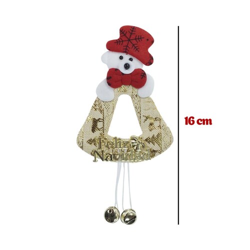 Adornos Navideños Muñeco Campana Arbol Navidad 8pz 