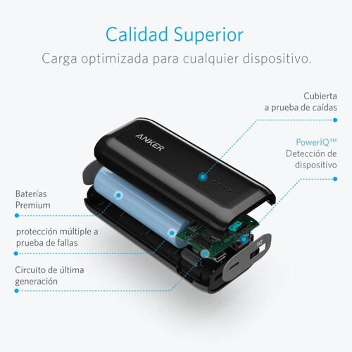 Batería Portátil Anker Astro 6700 Power Bank - Negro