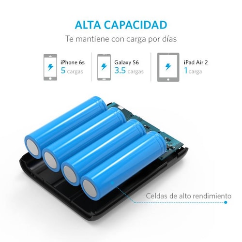 Batería Portátil Anker Powercore 13000 Power Bank - Negro