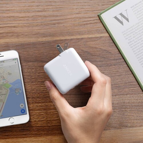 Cargador de Pared Anker Powerport Elite 2, USB 2 Puertos Carga Rápida 24 W - Blanco