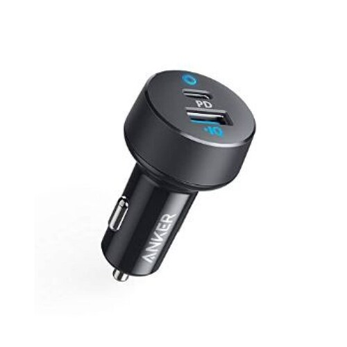 Cargador Carro Anker PowerDrive PD+ USB-C Carga Rápida 24W Iphone 13/12/11 