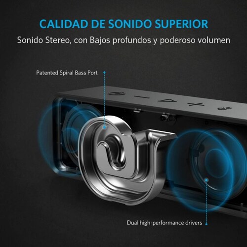 Bocina Bluetooth Soundcore Anker SoundCore Potencia 12W 24 Horas