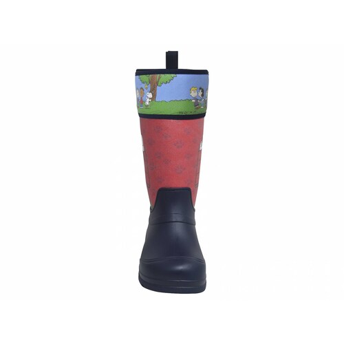 Bota de lluvia para NiÃ±o Snoopy Peanuts Licencia 100% Oficial Azul Marino/Rojo PN-1217-MX