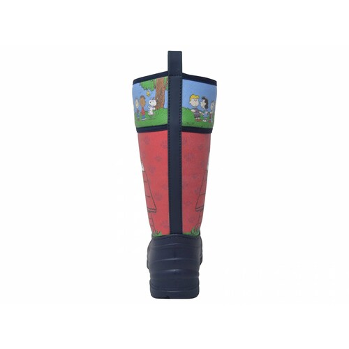 Bota de lluvia para NiÃ±o Snoopy Peanuts Licencia 100% Oficial Azul Marino/Rojo PN-1217-MX