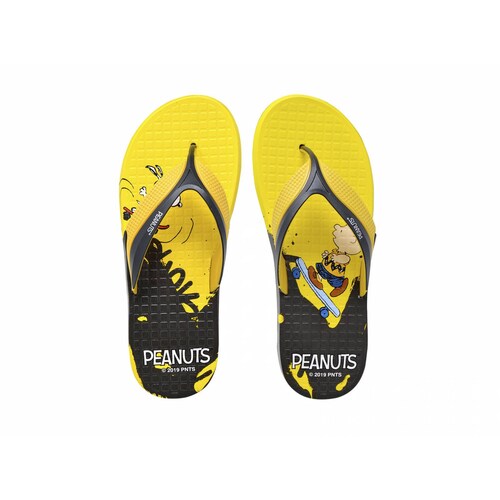 Sandalia para Caballero Peanuts 100% oficial Mostaza PN-1642-FC