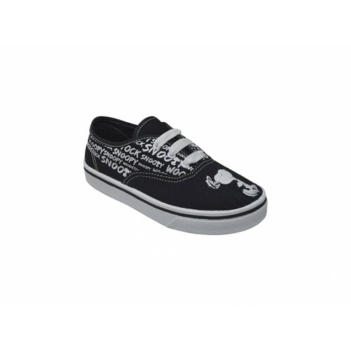 Tenis Para Niña con agujetas Snoopy Negro PN-1007-HC