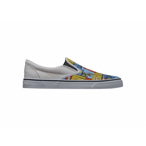 Tenis para Caballero Slip-on Popeye Blanco PP-70875-HC-G