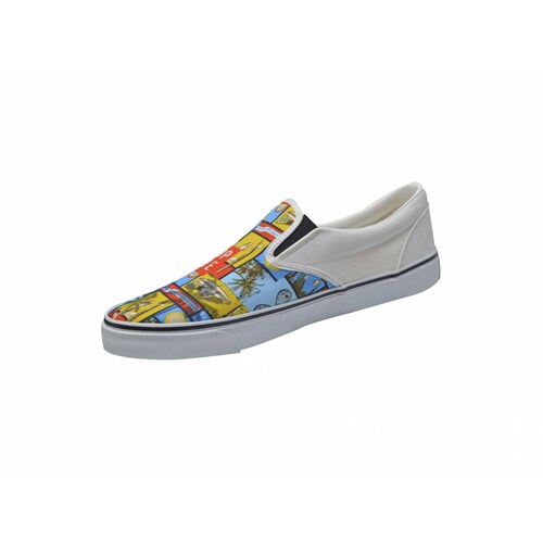 Tenis para Caballero Slip-on Popeye Blanco PP-70875-HC-G
