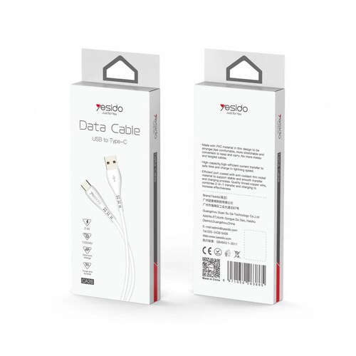 Yesido Cable cargador para celular Usb 1.2m Yid-CA26-TPC-BA