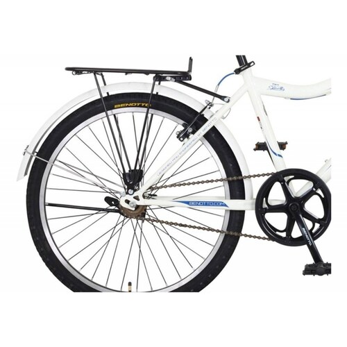 Bicicleta Benotto Montaña Strega R24 1v Frenos V Acero Blanco/Azul