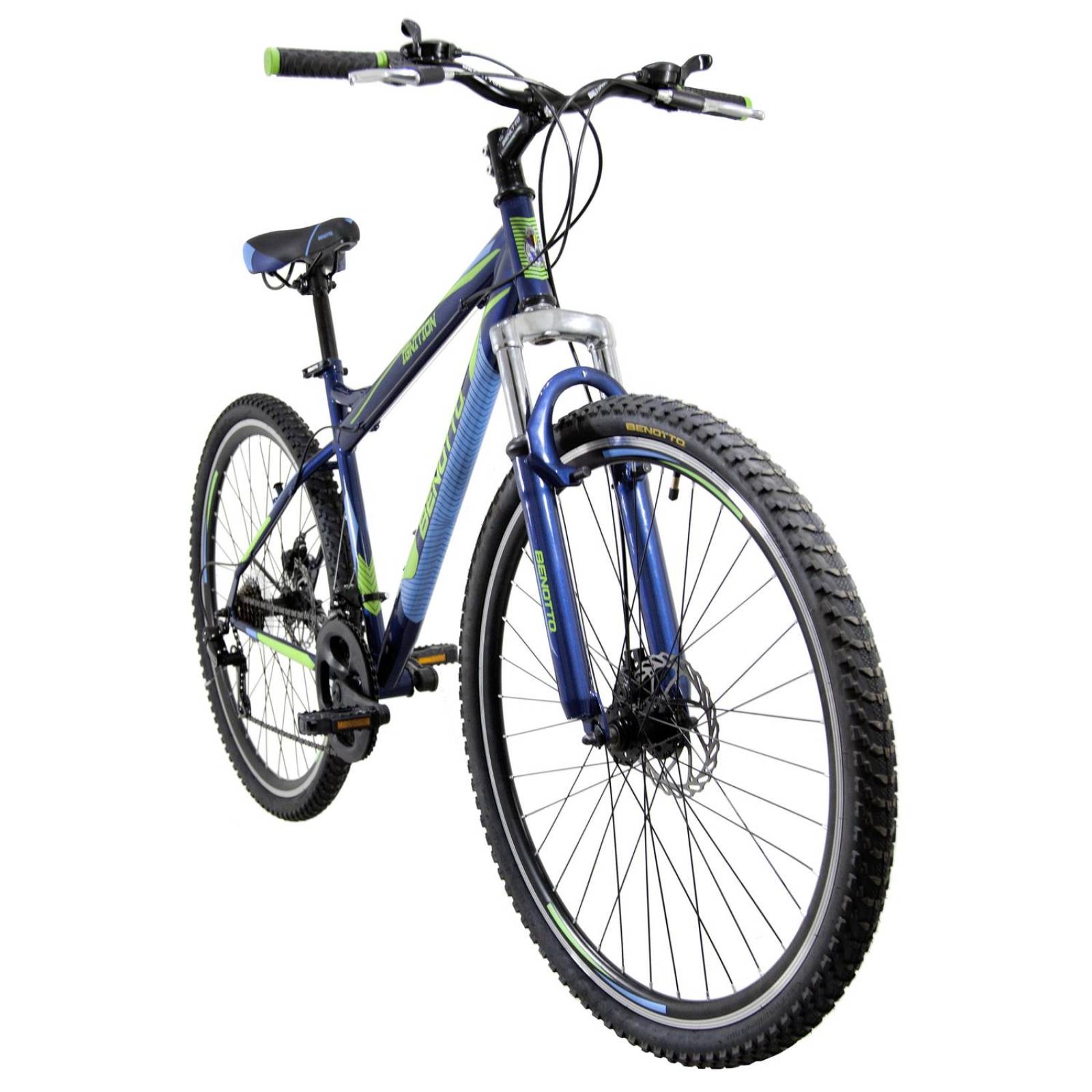 Bicicleta Benotto Monta a Ignition R29 21v Shimano Dob Disco Azul