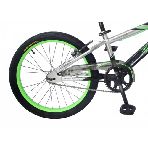 Bicicleta BENOTTO Cross AGRESSOR R20 1V Negro/Gris/Verde Neon 
